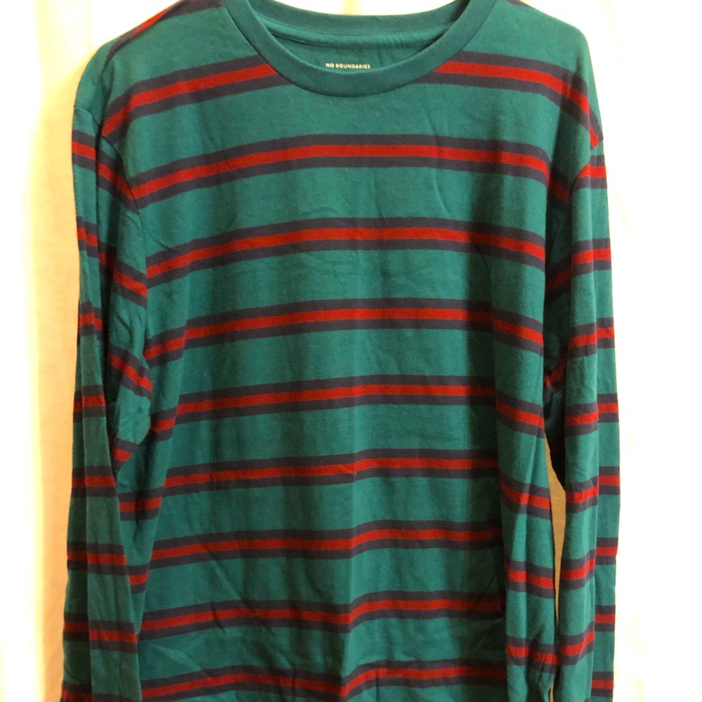 Striped long sleeves tee
